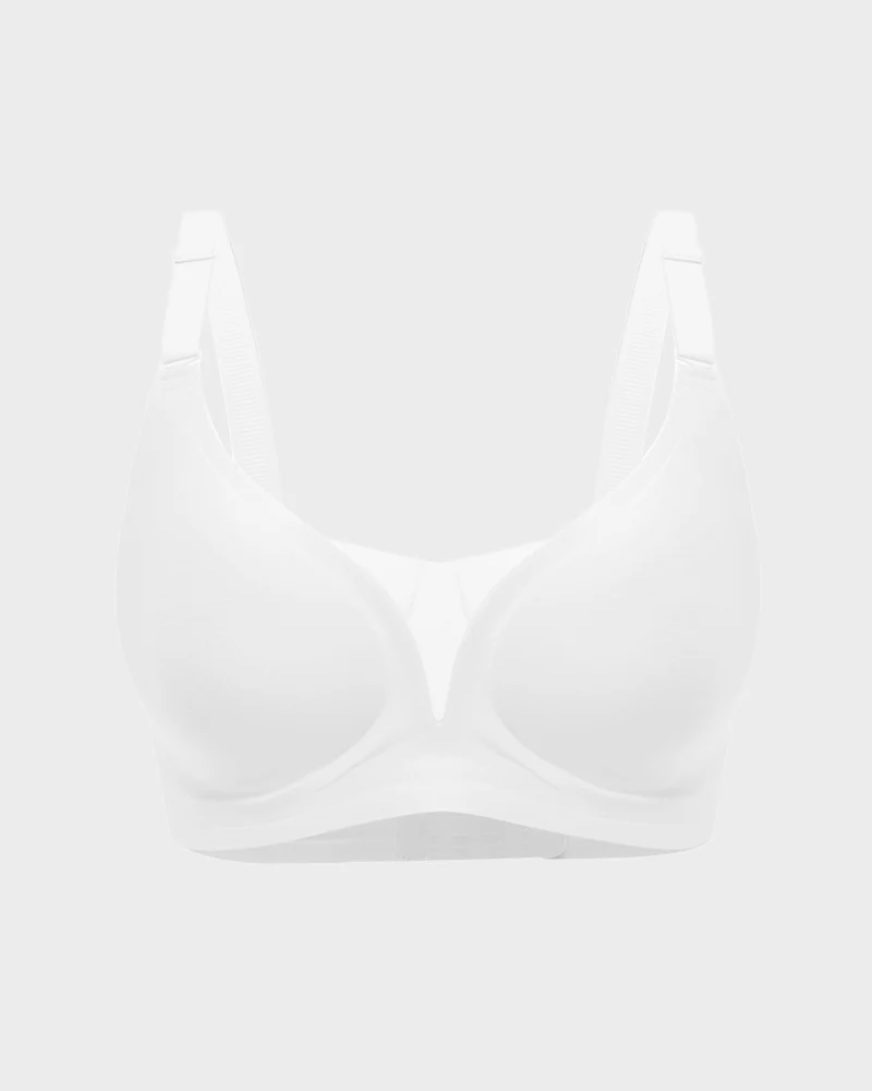 Seamless Mesh Panel Invisible Thin Bra - Image 13
