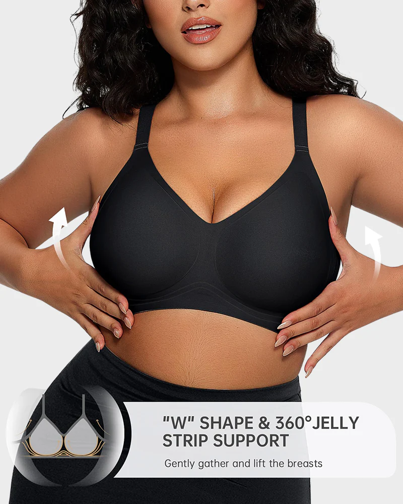 Seamless Soft Comfort Jelly Strip Wireless Bra - Image 3