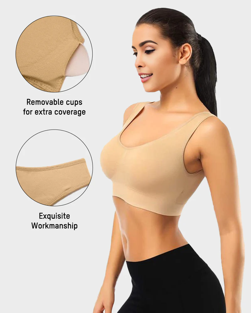 Seamless Comfort Workout Sports Bra - Image 3
