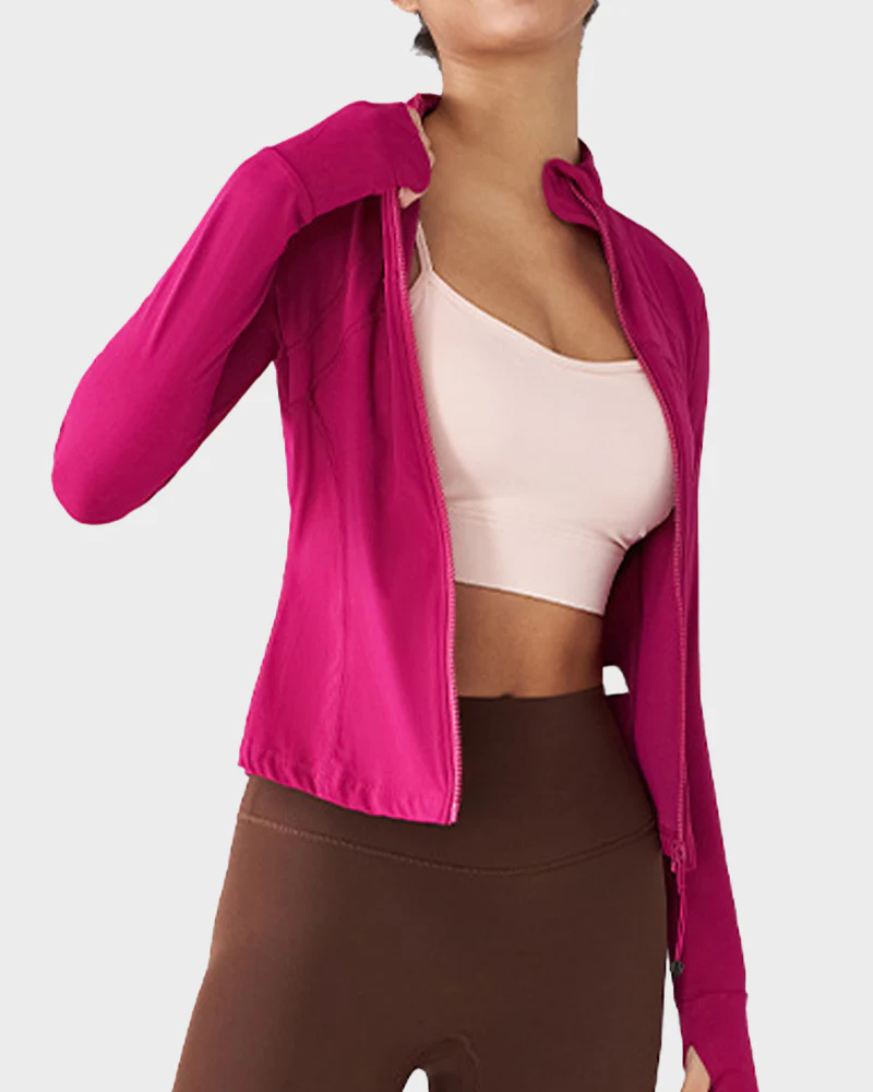 Slim-Fit Streamline Activewear Jacket - Image 10