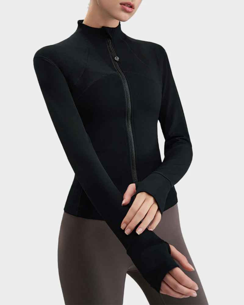 Slim-Fit Streamline Activewear Jacket - Image 7