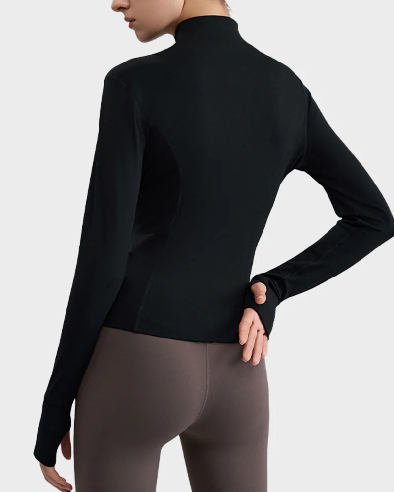 Slim-Fit Streamline Activewear Jacket - Image 8