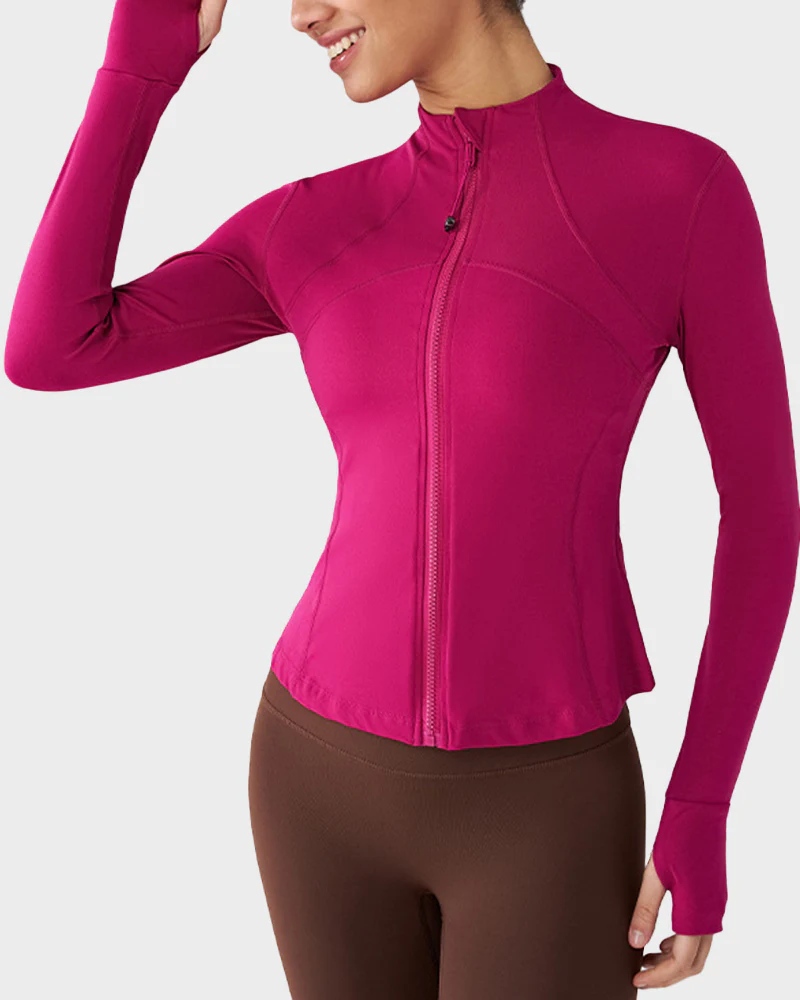Slim-Fit Streamline Activewear Jacket - Image 9