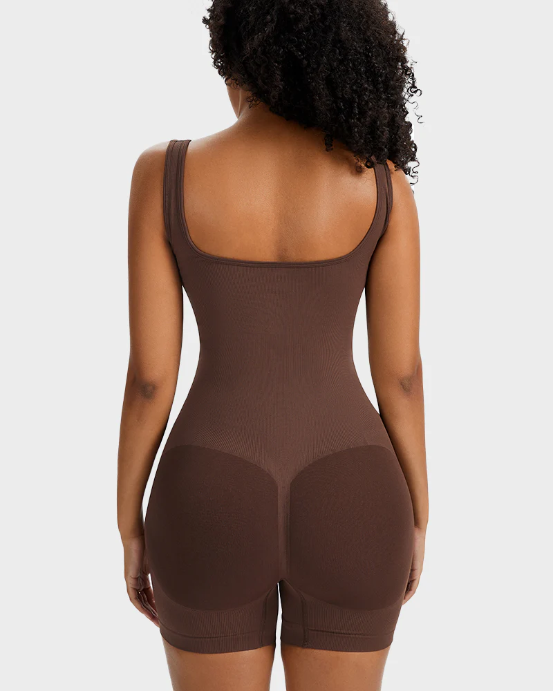 Snap Button Shaping Shorts Bodysuit - Image 3