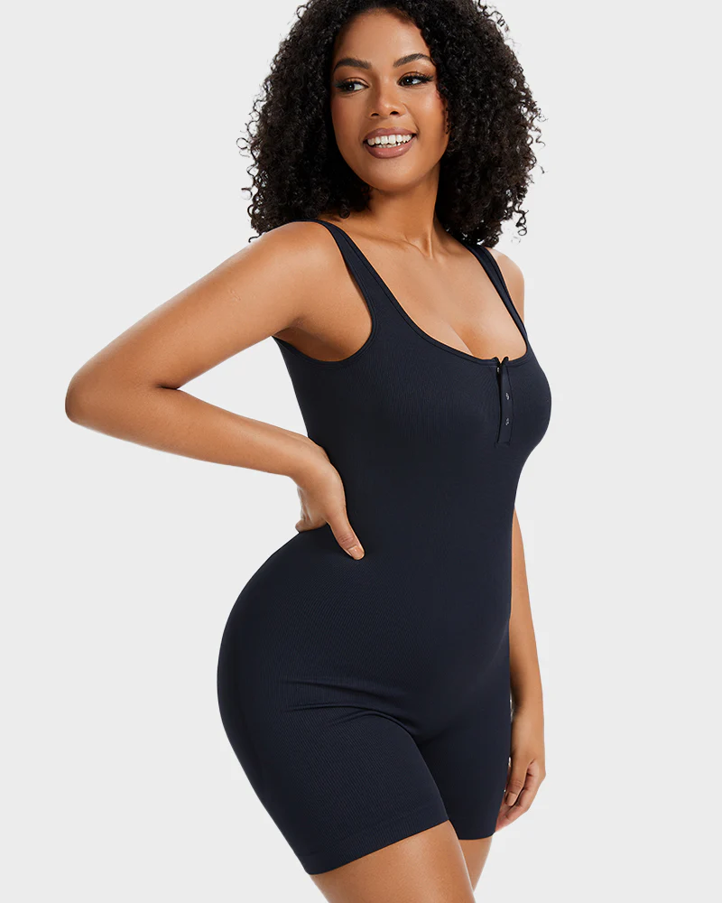 Snap Button Shaping Shorts Bodysuit - Image 7