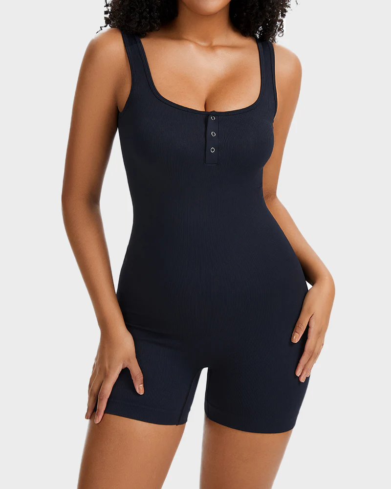 Snap Button Shaping Shorts Bodysuit - Image 8
