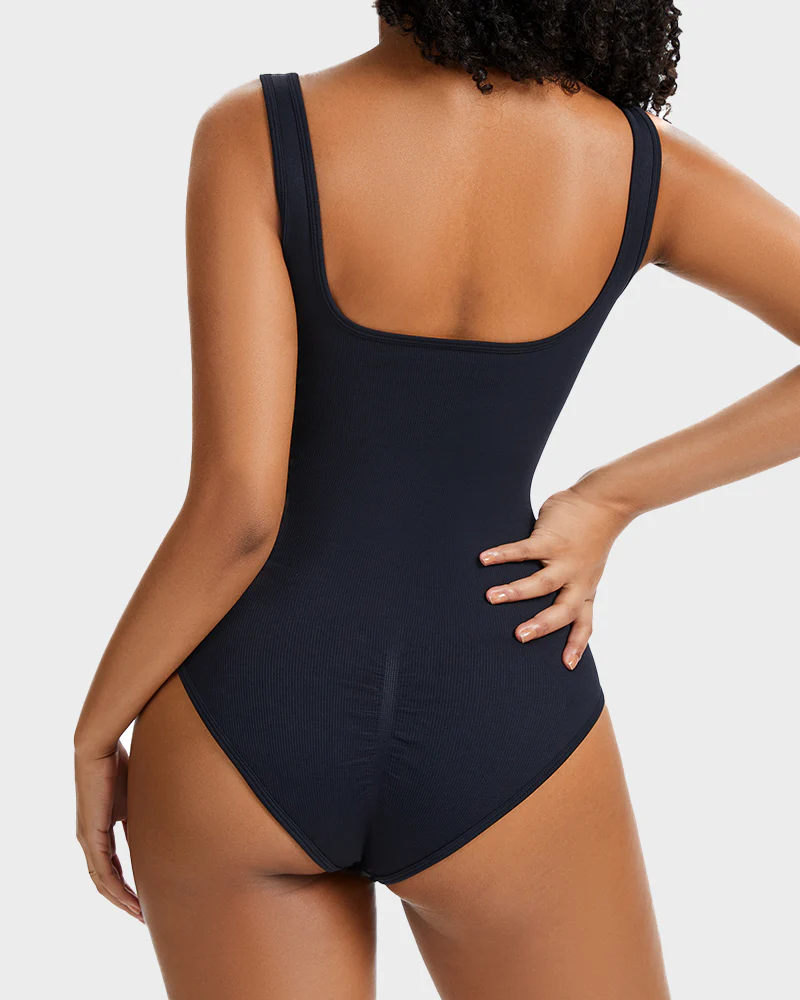 Snap Button Triangle Shaping Bodysuit - Image 10