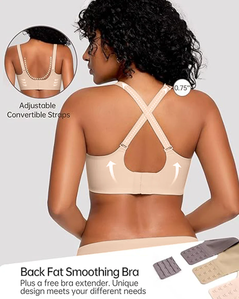 Soft Full Coverage Scalloped Wireless Jelly Bra - Image 9