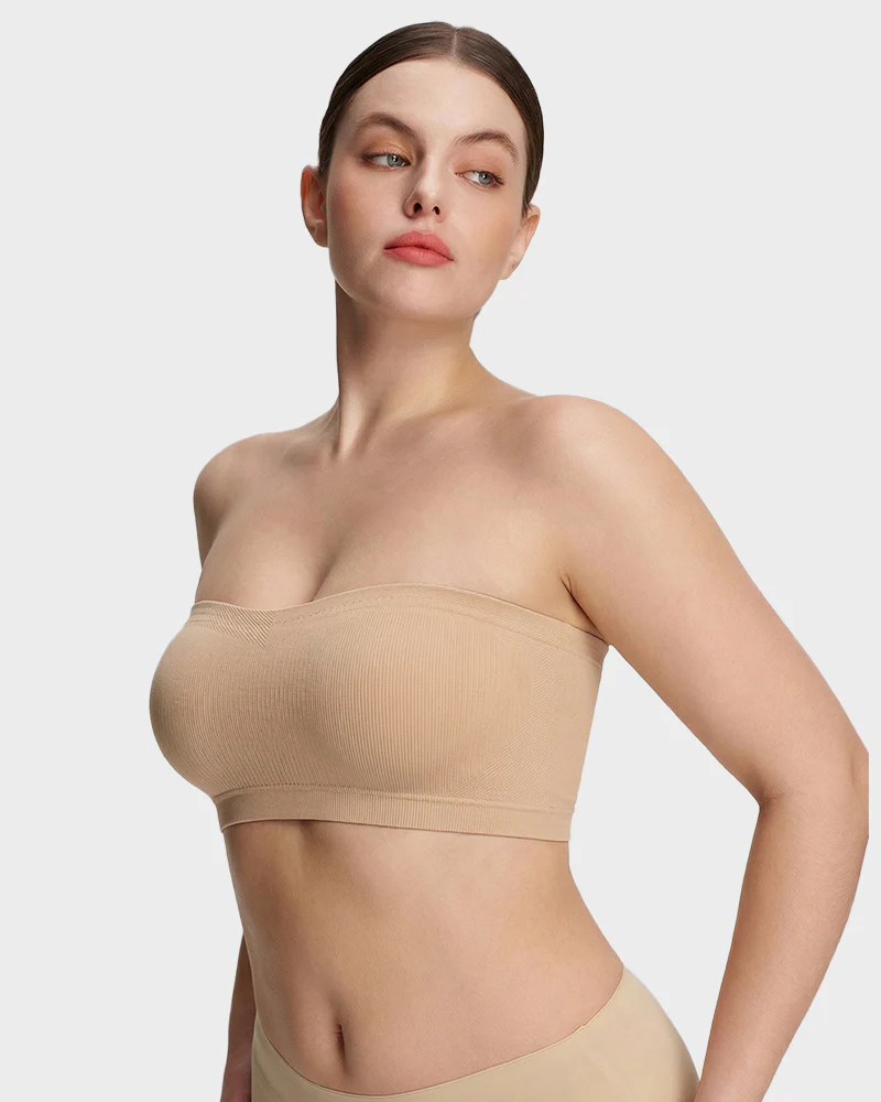 Stay‑Put Wireless Seamless Bandeau Bra - Image 4