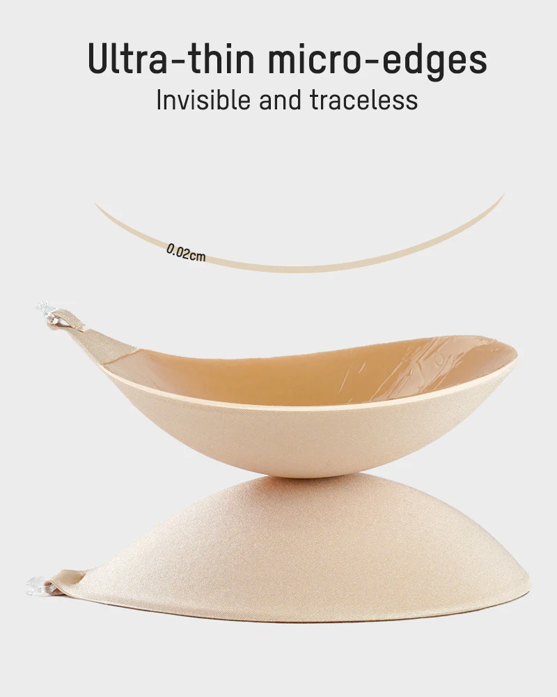 Front Closure Adhesive Invisible Push-Up Bra(2 Pairs) - Image 12