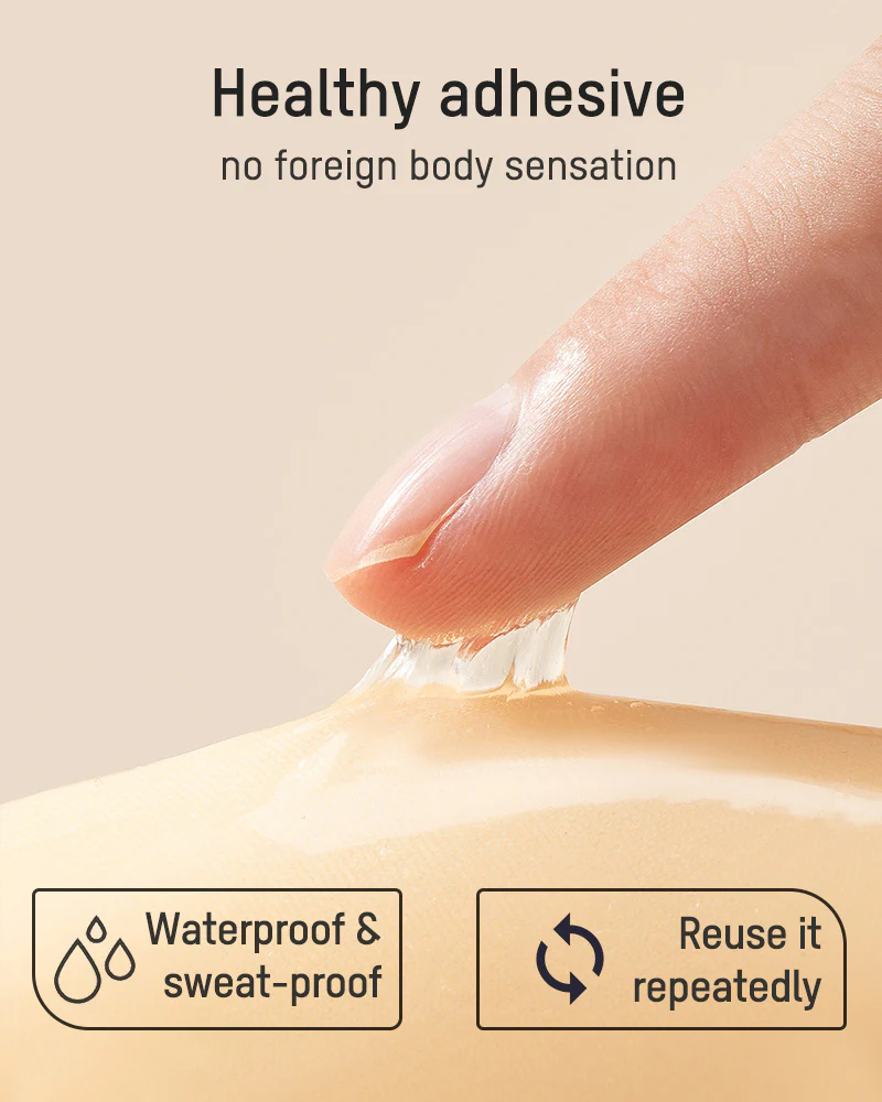 Front Closure Adhesive Invisible Push-Up Bra(2 Pairs) - Image 13