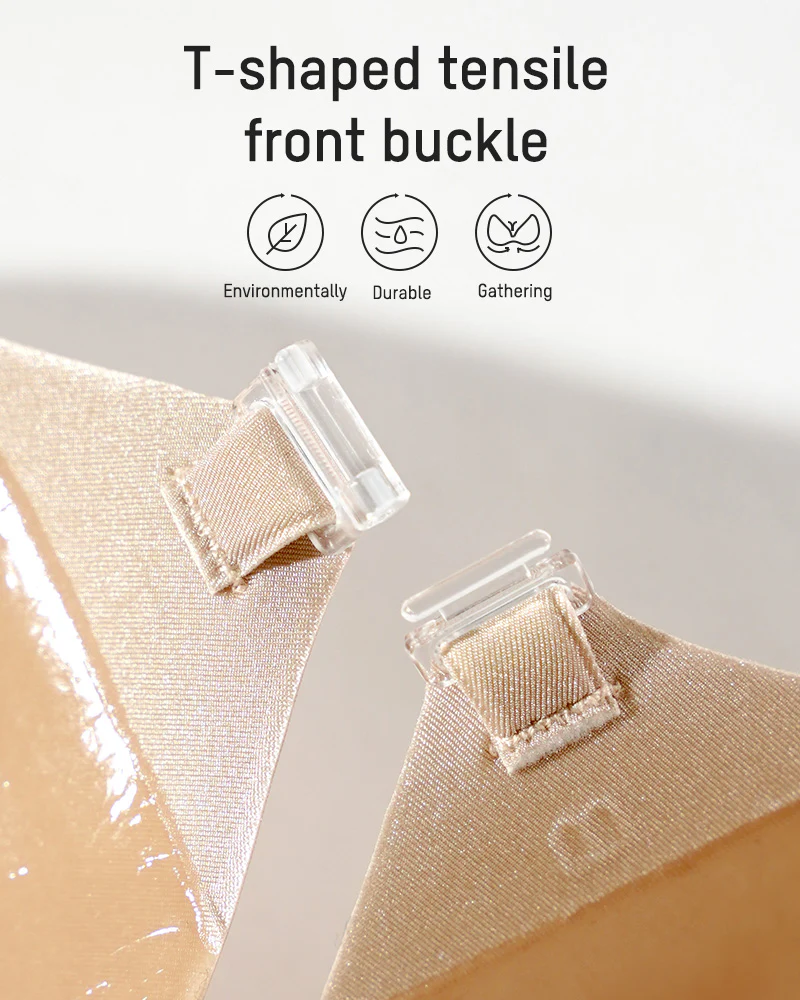 Front Closure Adhesive Invisible Push-Up Bra(2 Pairs) - Image 14