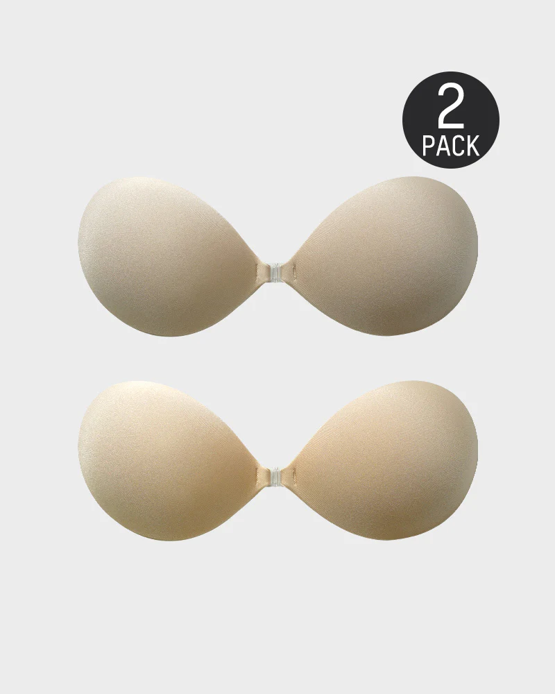 Front Closure Adhesive Invisible Push-Up Bra(2 Pairs) - Image 17
