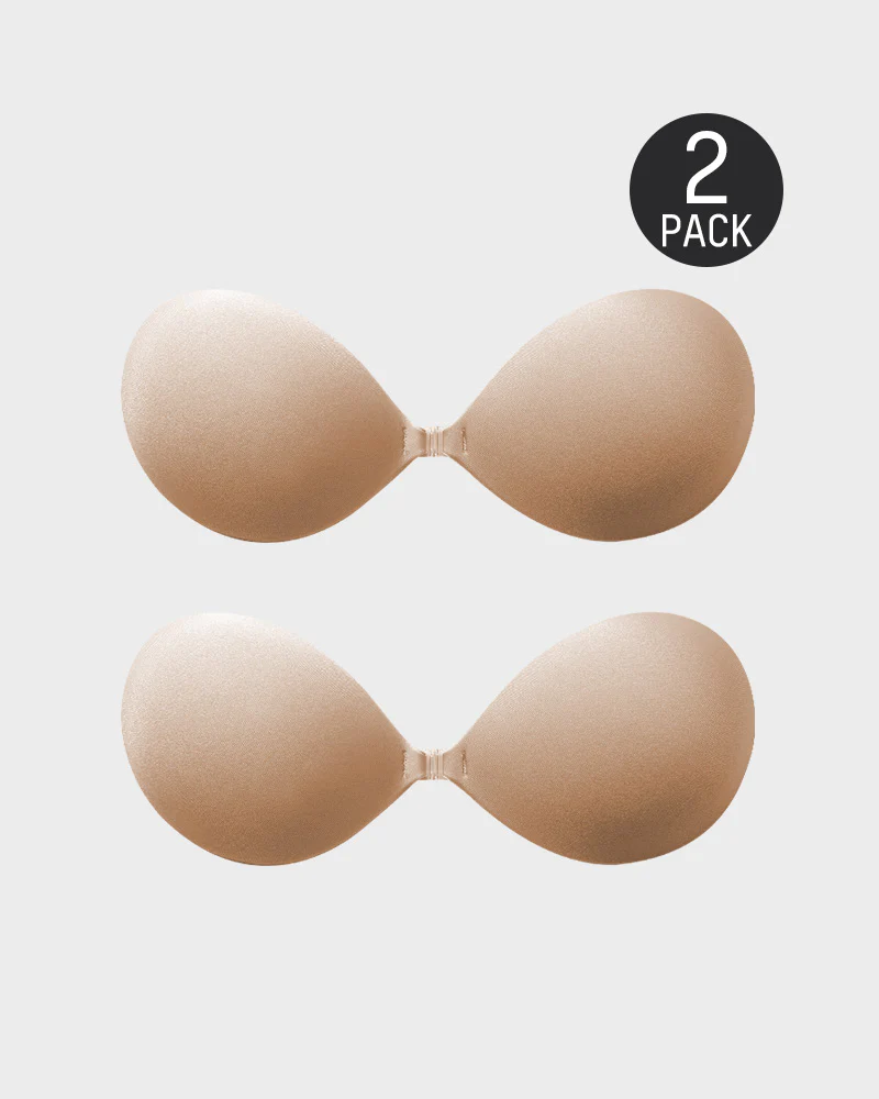 Front Closure Adhesive Invisible Push-Up Bra(2 Pairs) - Image 18