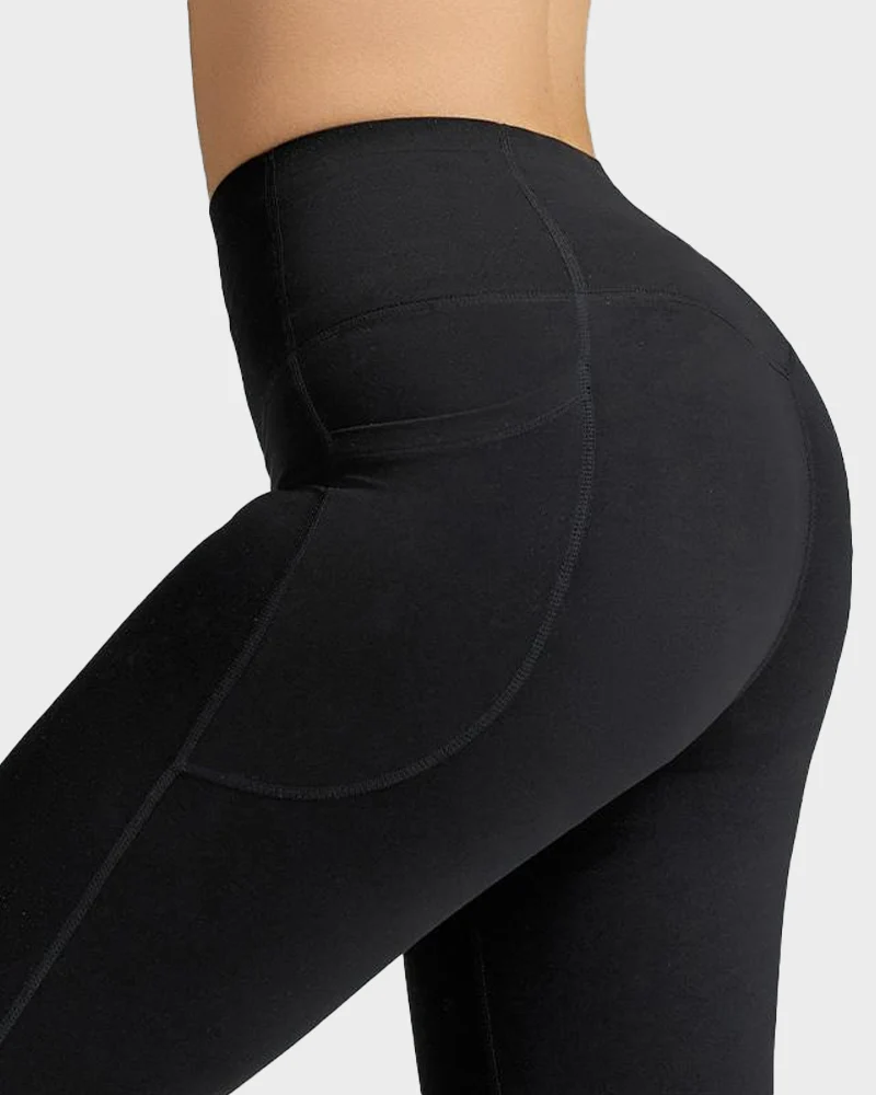 Tummy Control Butt-Lifting Training Leggings with Pockets - Image 14
