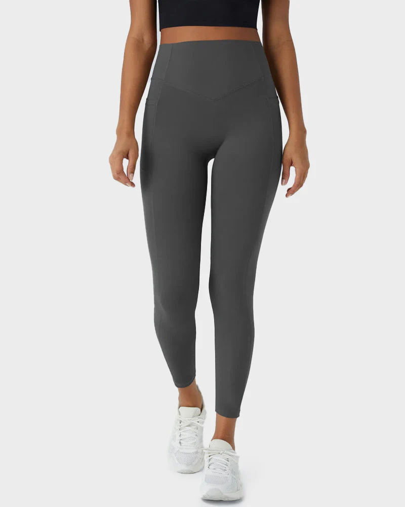 Tummy Control Butt-Lifting Training Leggings with Pockets - Image 19