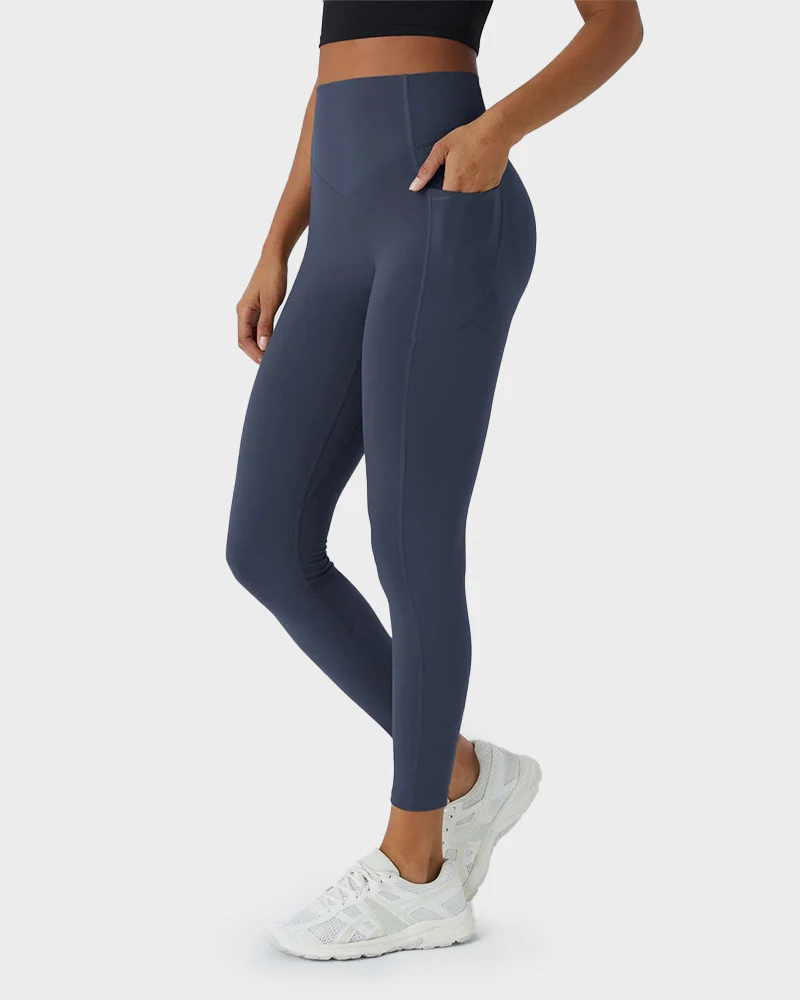 Tummy Control Butt-Lifting Training Leggings with Pockets - Image 24