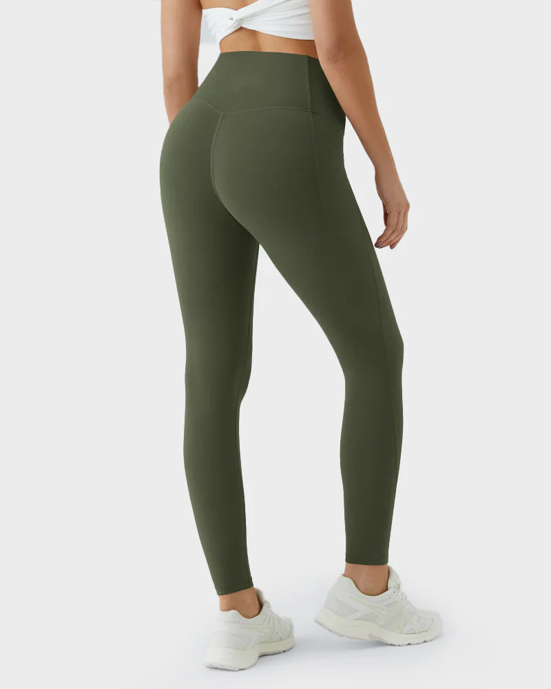 Tummy Control Butt-Lifting Training Leggings with Pockets - Image 29