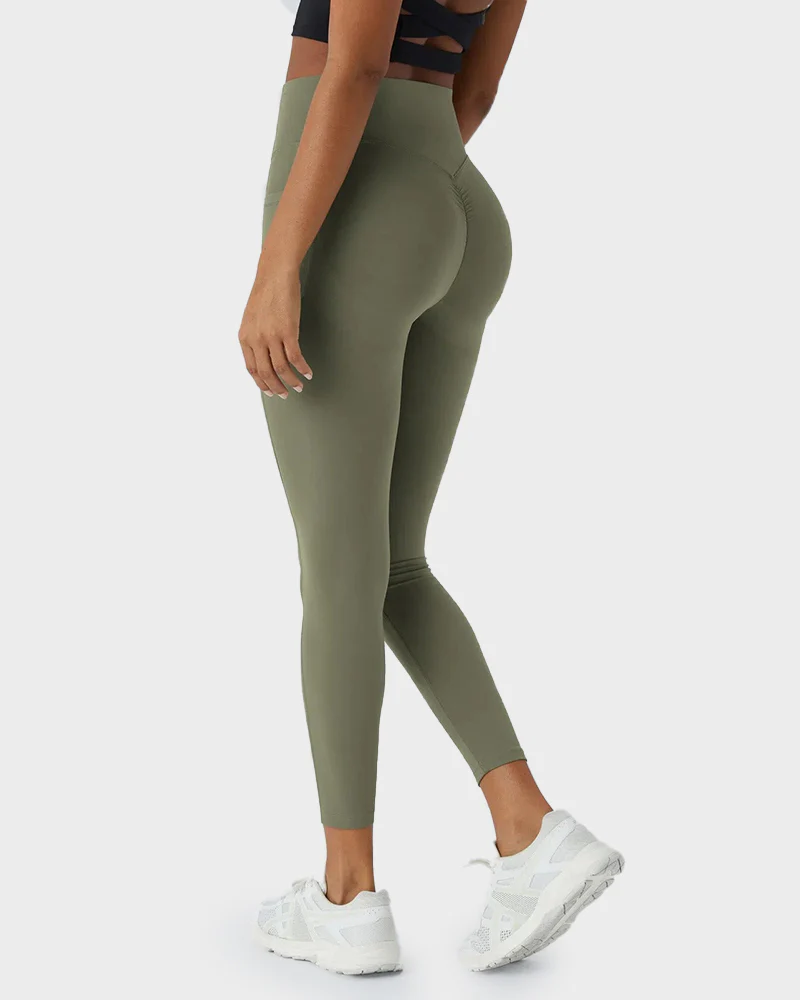 Tummy Control Butt-Lifting Training Leggings with Pockets - Image 30