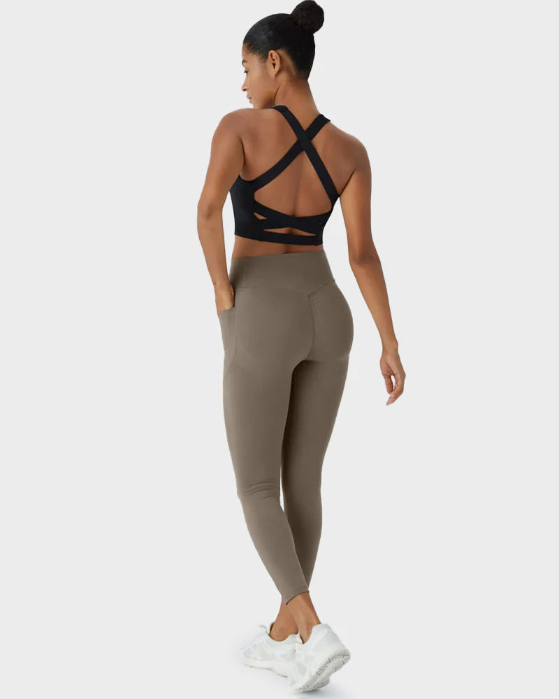 Tummy Control Butt-Lifting Training Leggings with Pockets - Image 5