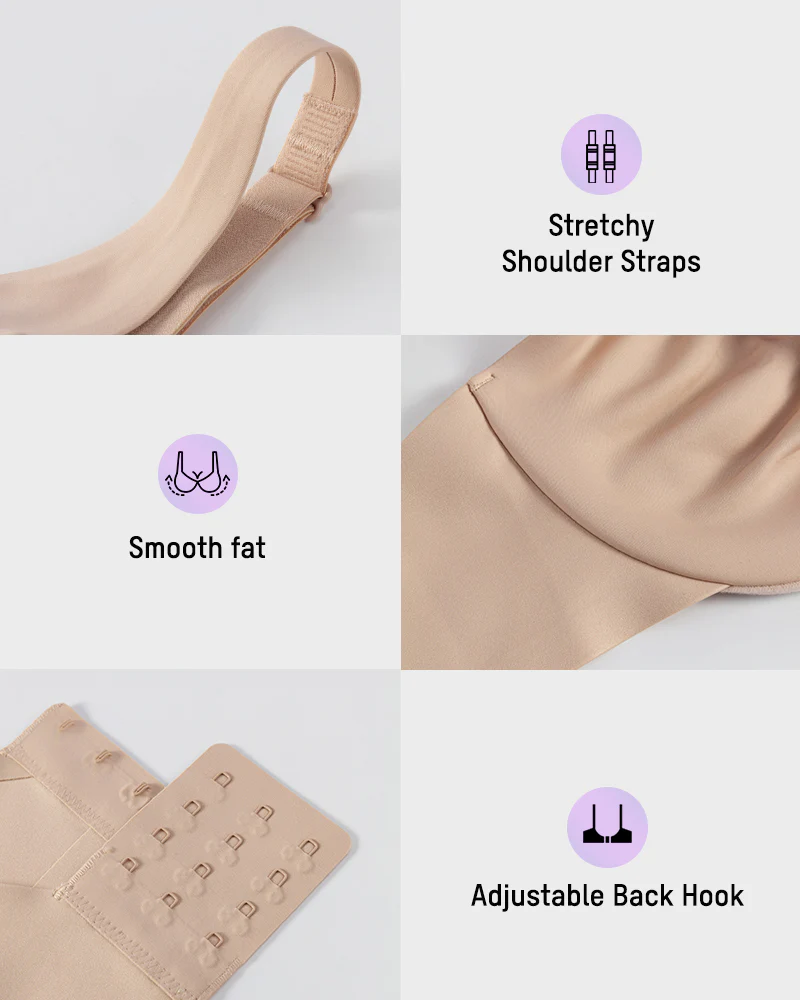 Underwire Adjustable Deep V-neck Bra - Image 7