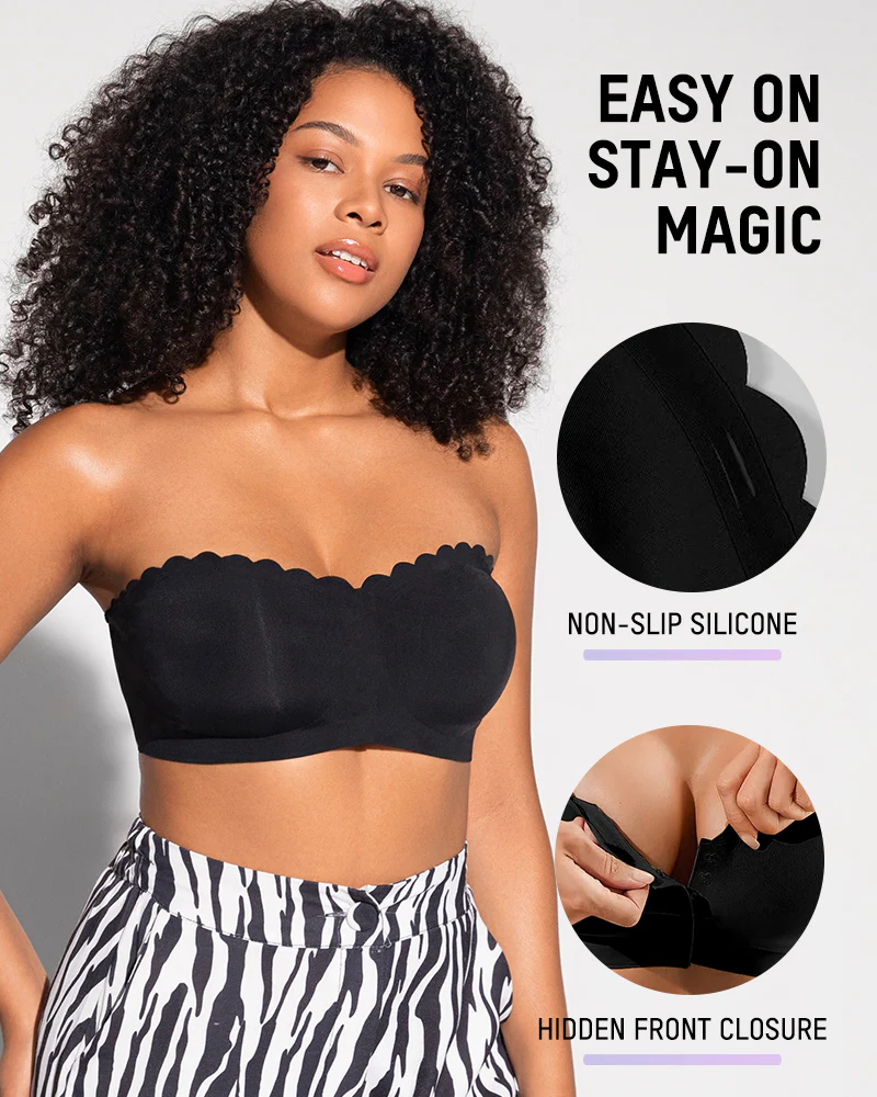 Strapless Front Closure Leopard Print Bra - Image 11